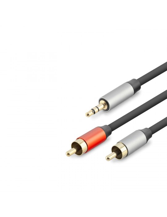 3.5 Mm To 2Rca Kablo 2Lıne Gold 1.5M Siyah HDX1073
