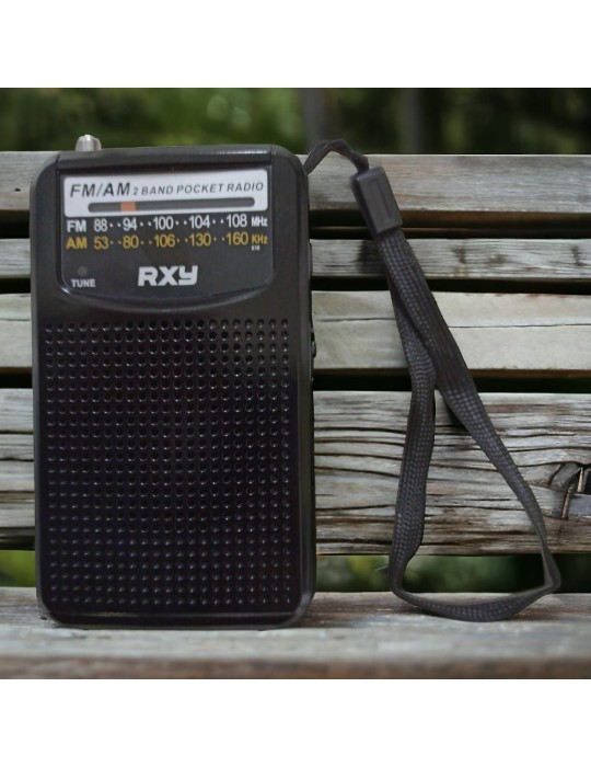 Bariton Cep Tipi Mini Analog Radyo Siyah