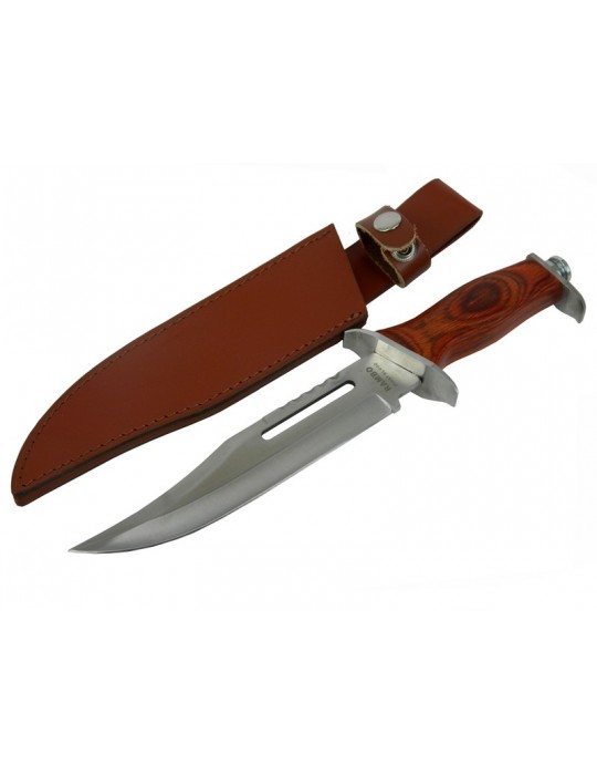 111 Bıçağı 32 cm - Ahşap Metal Saplı, Perçinli