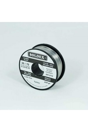 30-70 Lehim Teli 200 Gr 1,6 mm Sn:30 - Pb:70 30-70 Lehim Teli 200 Gr 1,6 mm Sn:30 - Pb:70