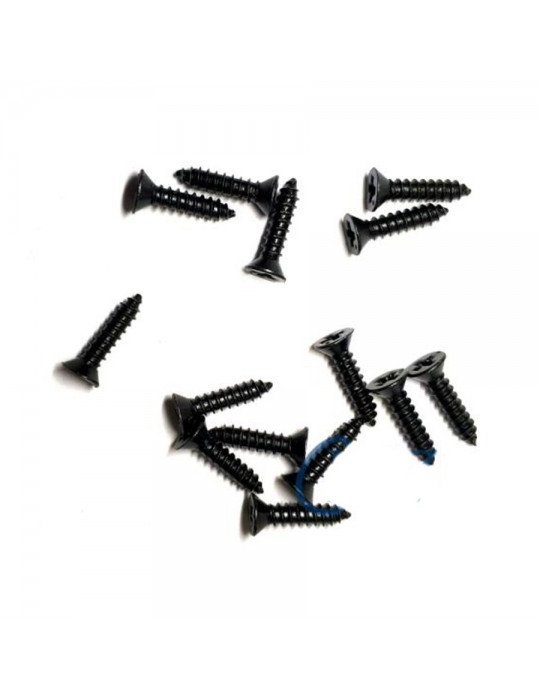 Klips, Menteşe, Ayak, Ağaç, Sunta Vidası 2,2x6,5mm - Siyah 100 Adet