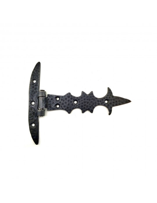 Antika Tarz Dekoratif Pirinç Kuyruklu Lale Menteşe - Dar Kasa, Oksit