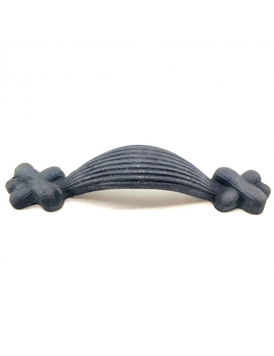 Antika Tarz Dekoratif Pirinç Örgü Mobilya Kulbu - 22x120 mm, Oksit