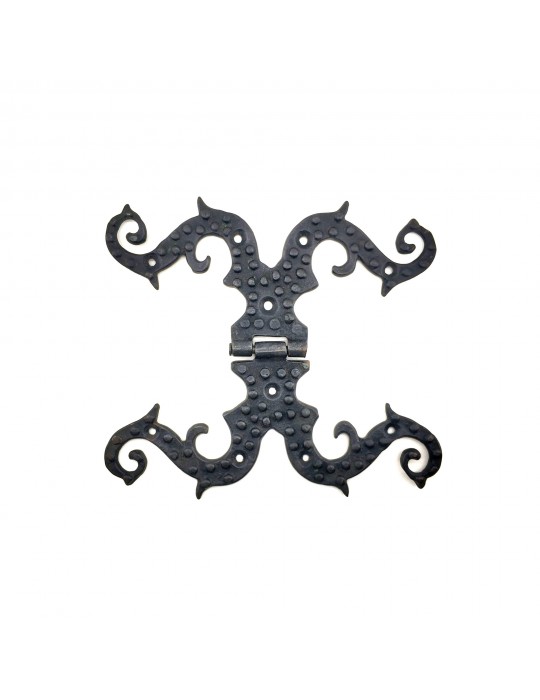 Antika Tarz Dekoratif Pirinç Süslü Menteşe - 190x170 mm, Oksit Antika Tarz Dekoratif Pirinç Süslü Menteşe - 190x170 mm, Oksit