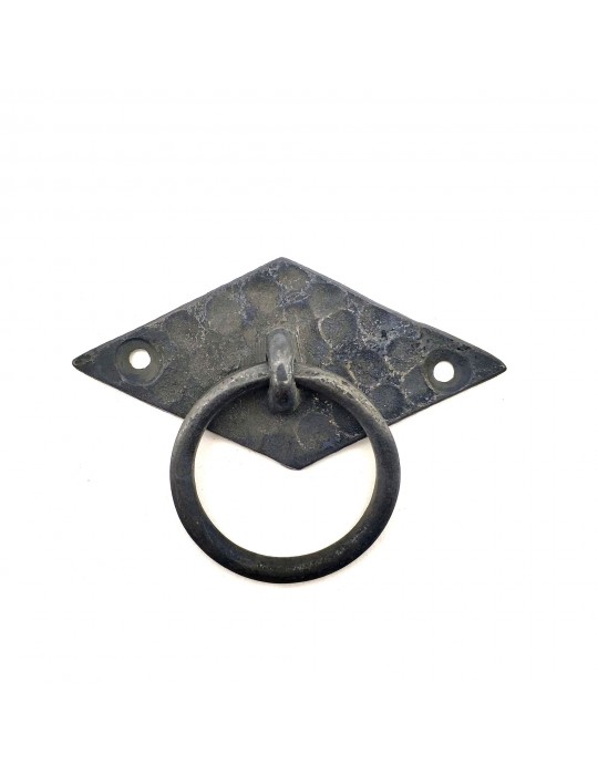 Antika Tarz Dekoratif Pirinç Yan Baklava Kapı Kulbu - 41x82 mm, Oksit