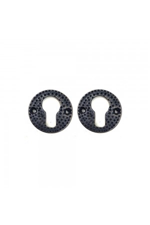 Antika Tarz Dekoratif Pirinç Oda Kilit Rozeti - 49mm, Oksit Antika Tarz Dekoratif Pirinç Oda Kilit Rozeti - 49mm, Oksit