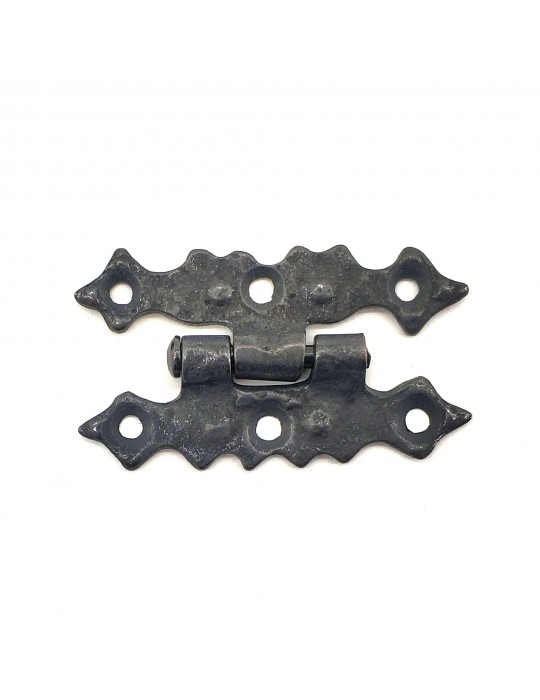 Antika Tarz Dekoratif Pirinç Yıldız Menteşe - 63x36 mm, Oksit