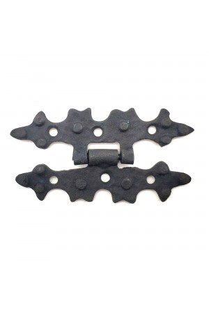 Antika Tarz Dekoratif Pirinç Yıldız Menteşe - 84x44 mm, Oksit Antika Tarz Dekoratif Pirinç Yıldız Menteşe - 84x44 mm, Oksit