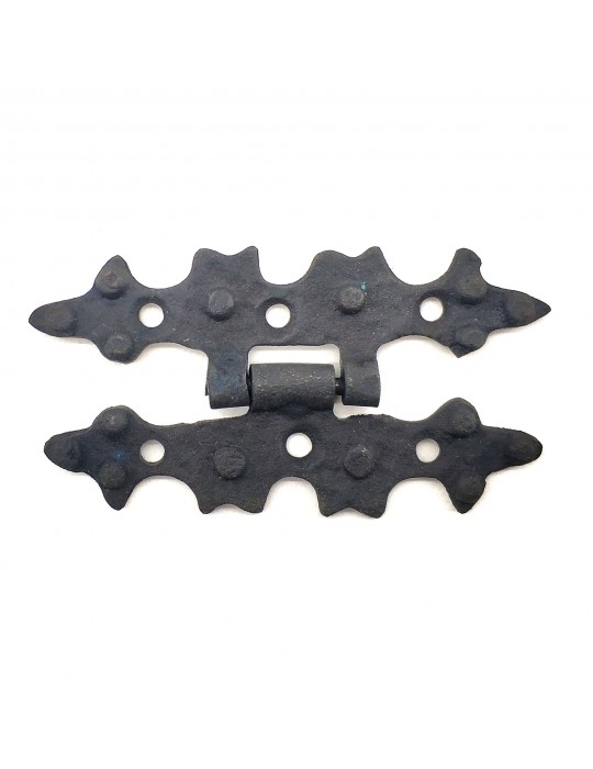 Antika Tarz Dekoratif Pirinç Yıldız Menteşe - 84x44 mm, Oksit