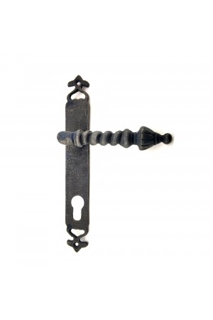 Antika Tarz Dekoratif Pirinç Burma Oda Kapı Kolu - 247x35 mm, Oksit Antika Tarz Dekoratif Pirinç Burma Oda Kapı Kolu - 247x35 mm, Oksit