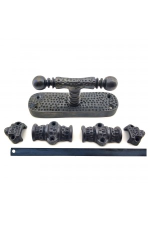 Antika Tarz Dekoratif Pirinç Üstten İspanyolet - 133x40 mm, Oksit Antika Tarz Dekoratif Pirinç Üstten İspanyolet - 133x40 mm, Oksit