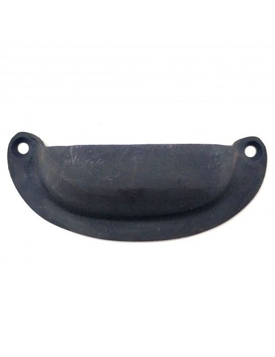 Antika Tarz Dekoratif Pirinç Düz Tas Mobilya Kulbu - 37x87 mm, Oksit