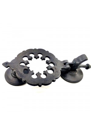 Antika Tarz Dekoratif Pirinç Osmanlı Kapı Tokmağı, Taktak - 265x75mm, Oksit Antika Tarz Dekoratif Pirinç Osmanlı Kapı Tokmağı, Taktak - 265x75mm, Oksit