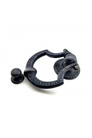 Antika Tarz Dekoratif Pirinç Dövme Kapı Tokmağı, Taktak - 150x105 mm, Oksit Antika Tarz Dekoratif Pirinç Dövme Kapı Tokmağı, Taktak - 150x105 mm, Oksit