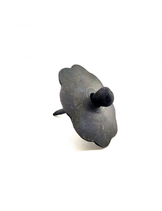 Antika Tarz Dekoratif Pirinç Düğmeli Kabara - 40 mm, Oksit