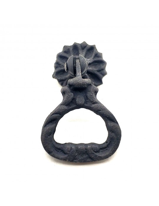 Antika Tarz Dekoratif Pirinç Kalp Sarkaç Mobilya Kulbu - 25 mm, Oksit