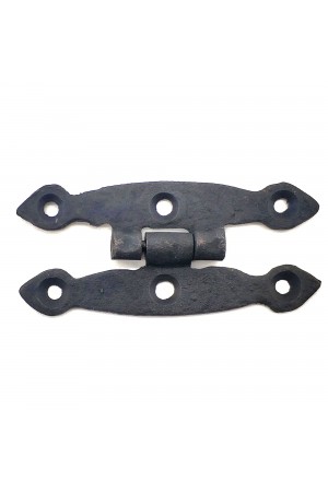 Antika Tarz Dekoratif Pirinç Dar Menteşe - 75x39 mm, Oksit Antika Tarz Dekoratif Pirinç Dar Menteşe - 75x39 mm, Oksit