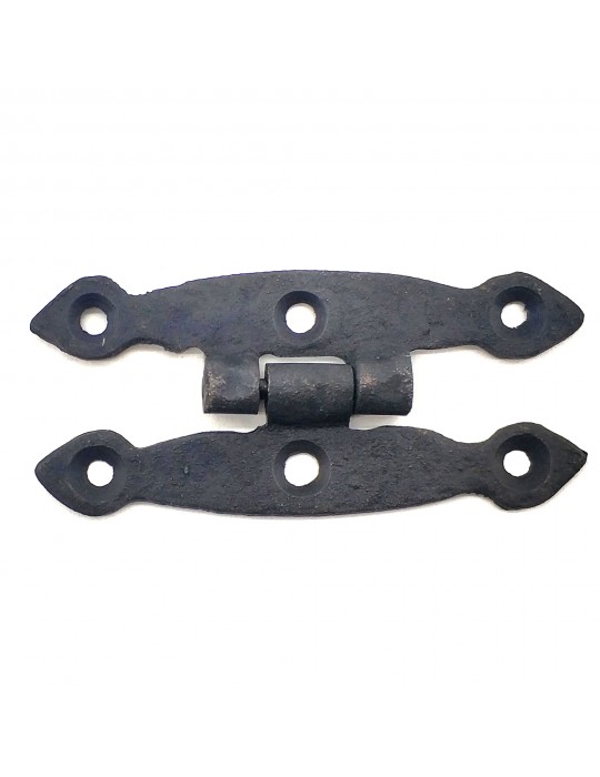 Antika Tarz Dekoratif Pirinç Dar Menteşe - 75x39 mm, Oksit