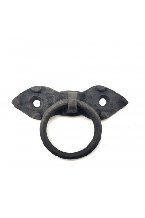 Antika Tarz Dekoratif Pirinç Yaprak Mobilya Kulbu, Kapı Kilit Halkası - 80 mm, Oksit Antika Tarz Dekoratif Pirinç Yaprak Mobilya Kulbu, Kapı Kilit Halkası - 80 mm, Oksit