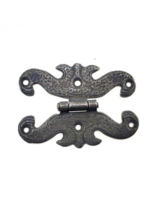 Antika Tarz Dekoratif Pirinç Menteşe - 63x45 mm, Oksit