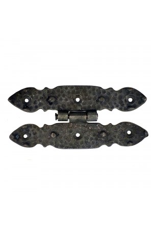 Antika Tarz Dekoratif Pirinç Düğmeli Menteşe - 142x69 mm, Oksit Antika Tarz Dekoratif Pirinç Düğmeli Menteşe - 142x69 mm, Oksit