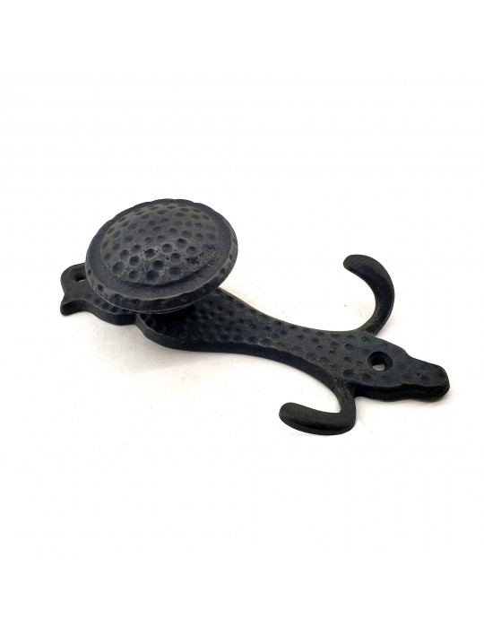 Antika Tarz Dekoratif Pirinç Portmanto Askı - 150x72 mm, Oksit