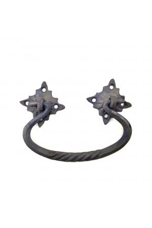 Antika Tarz Dekoratif Pirinç Kazan Kulbu - 90x130 mm, Oksit Antika Tarz Dekoratif Pirinç Kazan Kulbu - 90x130 mm, Oksit