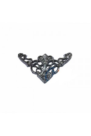 Dekoratif Köşe Süsü, Köşelik - Küçük, 19x34mm, Nikel, 100 Adet Dekoratif Köşe Süsü, Köşelik - Küçük, 19x34mm, Nikel, 100 Adet