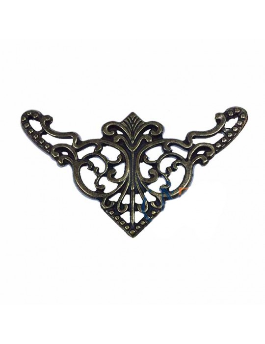 Dekoratif Köşe Süsü, Köşelik - Büyük, 31x55mm, Antik, 1 Adet