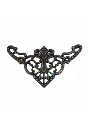 Dekoratif Köşe Süsü, Köşelik - Büyük, 31x55mm, Antik, 100 Adet Dekoratif Köşe Süsü, Köşelik - Büyük, 31x55mm, Antik, 100 Adet