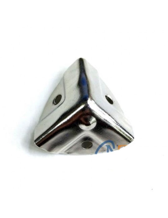 Dekoratif, Kutu, Sandık Köşesi - 35x22 mm, Küçük, Nikel, 100 Adet