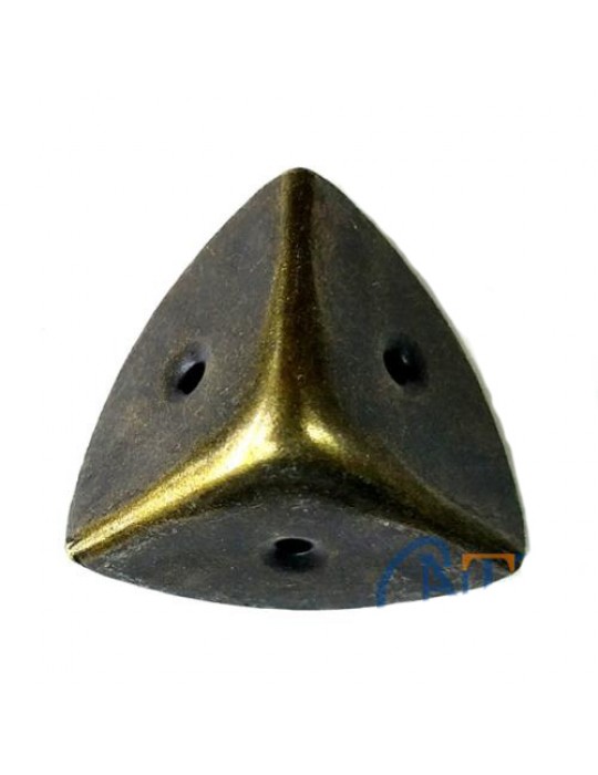 Dekoratif, Kutu, Sandık Köşesi - 45x28 mm, Büyük, Antik, 100 Adet