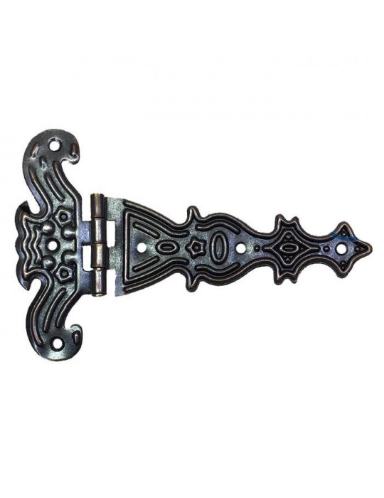 Dekoratif, Sac Tek Kuyruklu Menteşe - 40x68 mm, Küçük, Eskitme, 100 Adet