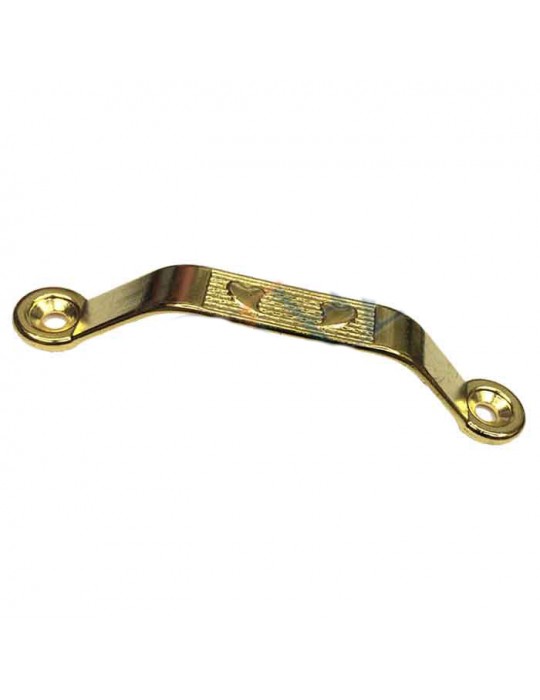 Dekoratif Zamak Kulp Dıştan - 64mm, Sarı, 1 Adet