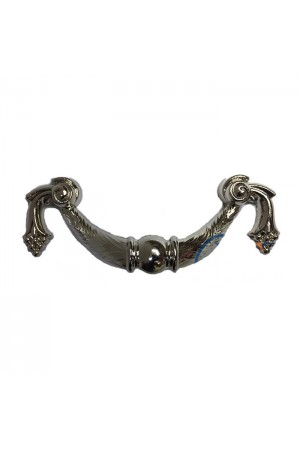 Dekoratif Zamak Üzümlü Kulp - 64mm, Nikel, 1 Adet Dekoratif Zamak Üzümlü Kulp - 64mm, Nikel, 1 Adet