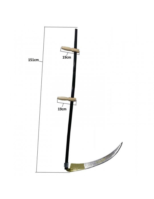 Günaş Komple Tırpan - Metal Saplı 6 Parça Set - Ahşap Elcik 65 cm