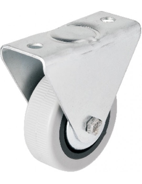 Hts 106 - 50 mm Sabit Kapaklı Gri PVC Teker