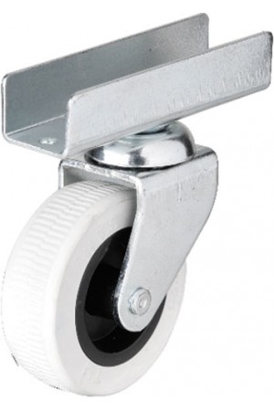 Hts 323 - 50x20 mm Gri Uzun U Tablalı Teker 4 Adet