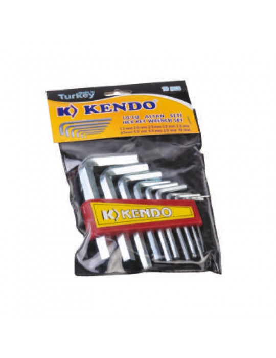 Poşetli 6 Köşe Alyan Seti 10 Parça