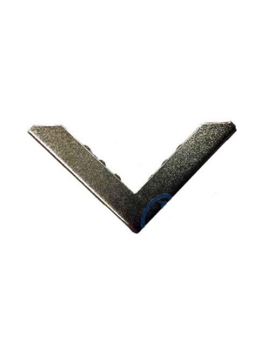 Kitap, Kapak, Menü, Albüm Köşesi, Büyük - 23x40mm, Nikel, 10 Adet