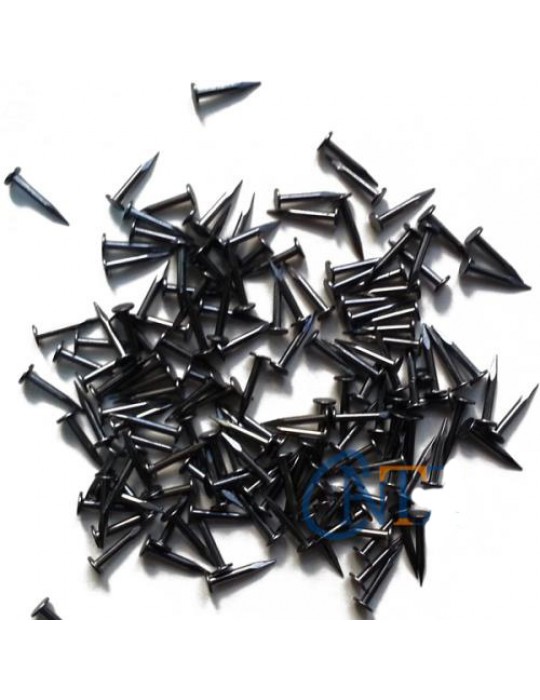 Klips, Menteşe, Ayağı Çivisi 9mm Çelik - Siyah 10gr