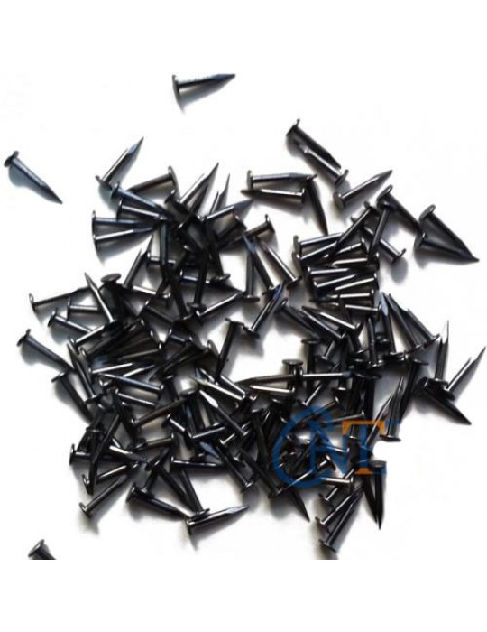 Klips, Menteşe, Ayağı Çivisi 7mm Çelik - Siyah 100gr