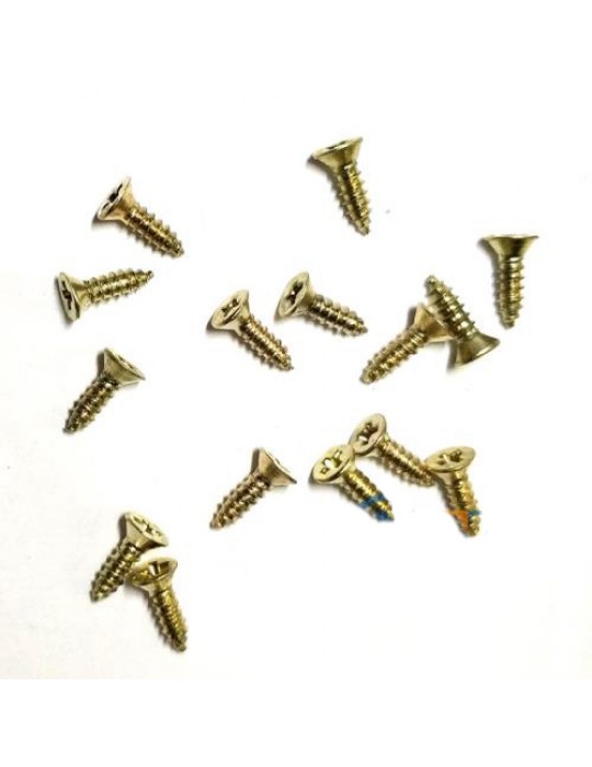 Klips, Menteşe, Ayak, Ağaç, Sunta Vidası 2,2x7,5mm - Sarı 100 Adet