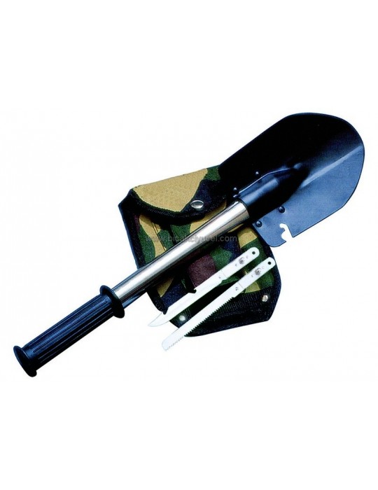 KPX14 4 lü Kamp Seti - Bıçak, Testere, Kürek, Balta - Kılıflı