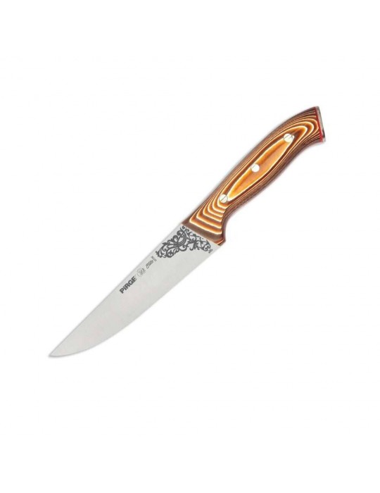 32102 Elite Kurban, Kasap Bıçağı 16,5 cm - Kahverengi Perçinli Kompozit Sap