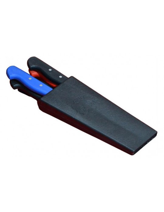 Plastik Bıçak Kütüklüğü 4 lü - Kırmızı, Plastik Bıçak Çanta