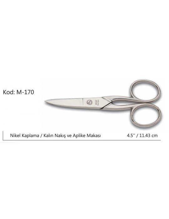 Rose Europe Kalın Nakış Makası Süper Kalite No:4.5 11,43 CM