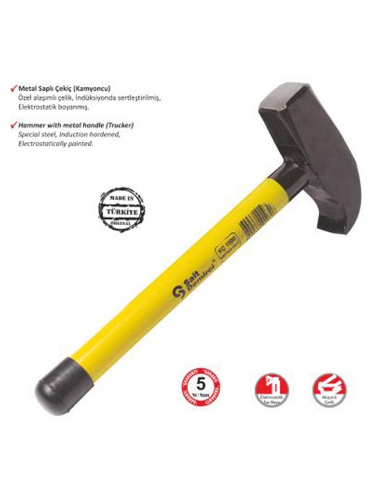 S.D. Kamyoncu Metal Saplı Çekiç 1500 gr