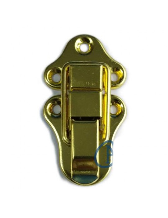 Sandık, Kutu Klipsi, Ön Kilidi - 72x40mm, Altın, 100 Adet