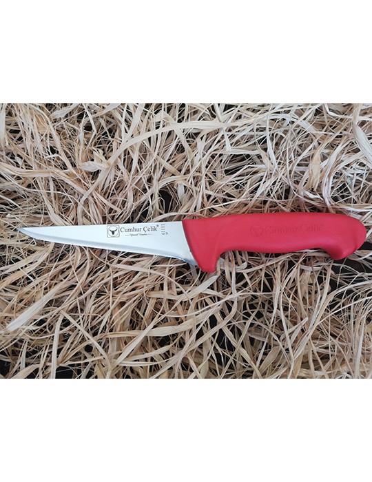 Sürmene Cumhur Çelik 61111 Kasap Sıyırma Bıçağı, 12,5 cm, Kaymaz Sap